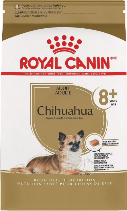 12. Royal Canin Small Adult 8+ Dry Dog Food for Senior Small Breed Dogs