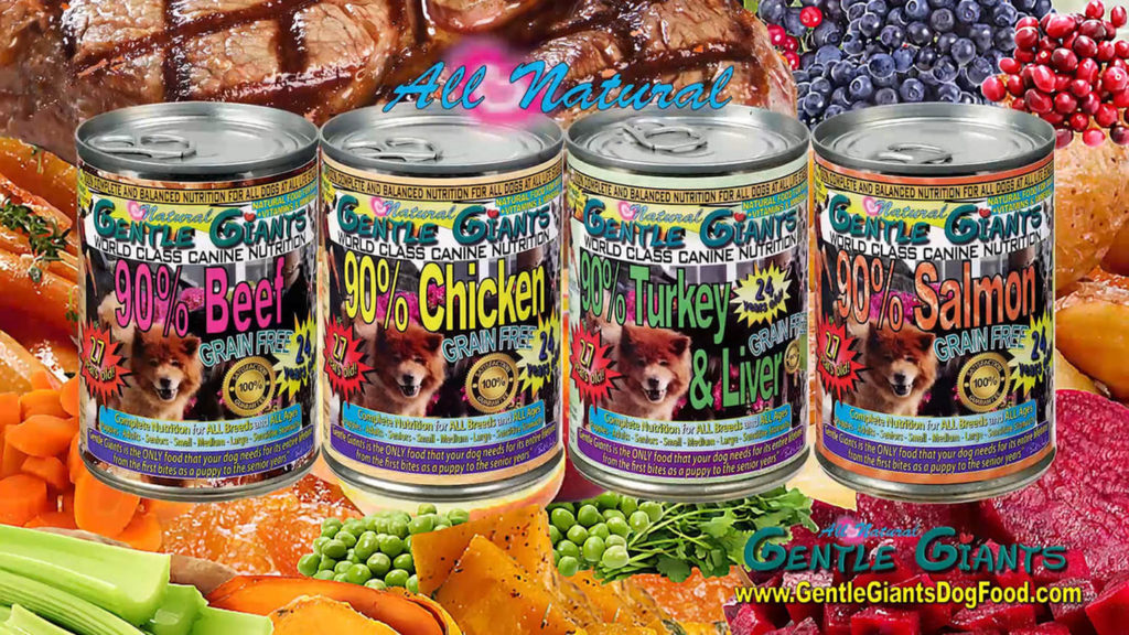 Gentle Giants Canine Nutrition With Fresh Beef, Fruits And Vegetables.