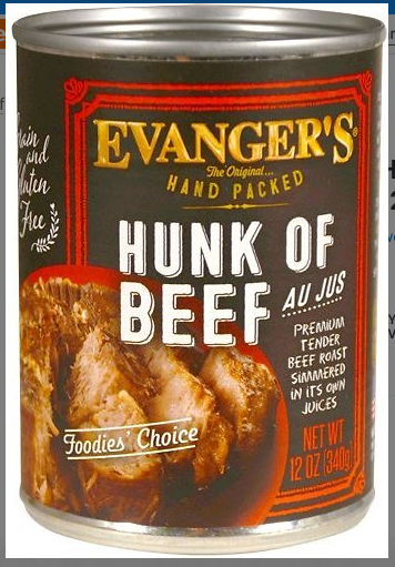 Evanger's Grain-Free Handpacked Hunk Of Beef