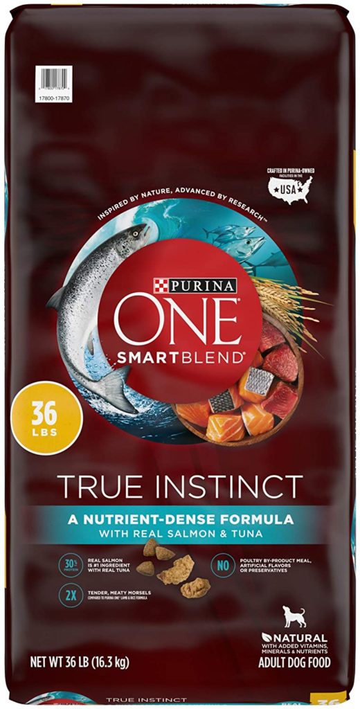 8. Purina One Smart Blend True Instinct With Real Salmon And Tuna Adult Dry Food