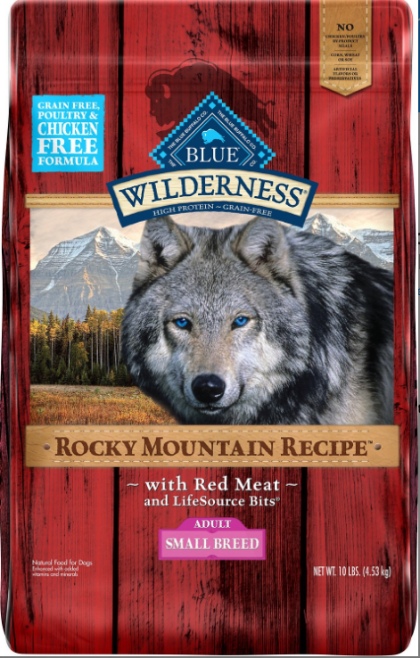 10. Blue Buffalo Wilderness Rocky Mountain Recipe with Red Meat Small Breed Grain-free Dry Dog Food