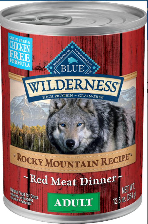Blue Buffalo Wilderness Rocky mountain recipe red meat dinner