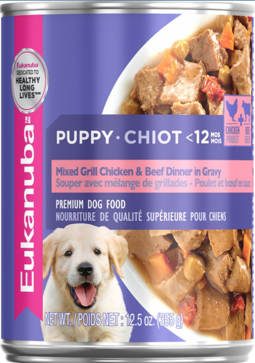 Eukanuba Puppy Mixed Grill Chicken and Beef Dinner In Gravy Formula