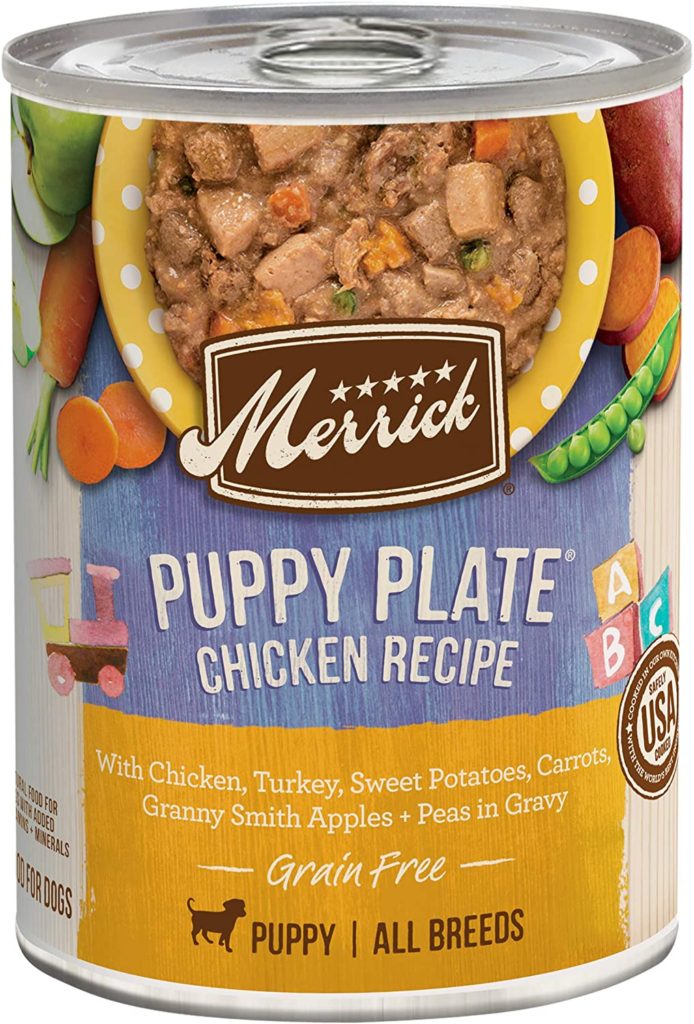 2. Merrick Grain-Free Puppy Plate Recipe Canned Dog Food