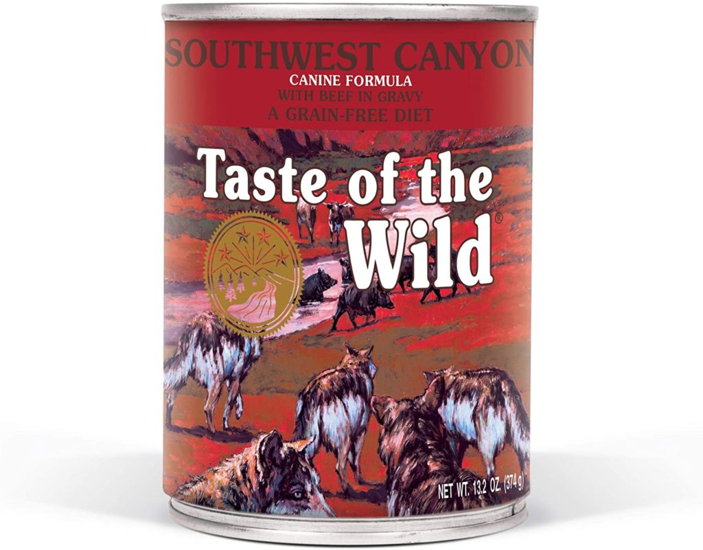 Taste of the Wild southwest canyon Grain-Free Recipes with beef in Gravy wet Canned Dog Food